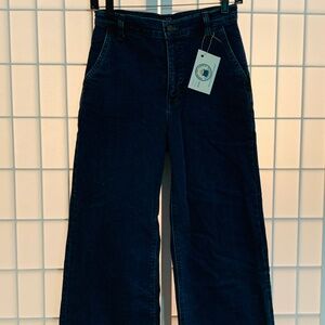 J. CREW Wide Leg High Waist Crop Jeans